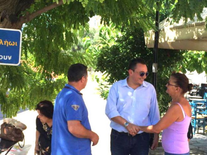 Σε Λεωνίδιο, Παλαιοχώρι και Άγιο Ανδρέα ο Κώστας Βλάσης (εικόνες)