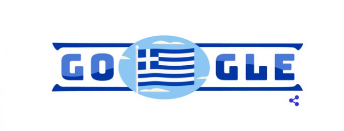 Η Γαλανόλευκη κυματίζει σήμερα στο Google doodle!