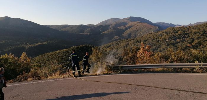 Μικρή φωτιά ξέσπασε κοντά στο Ελληνικό Γορτυνίας