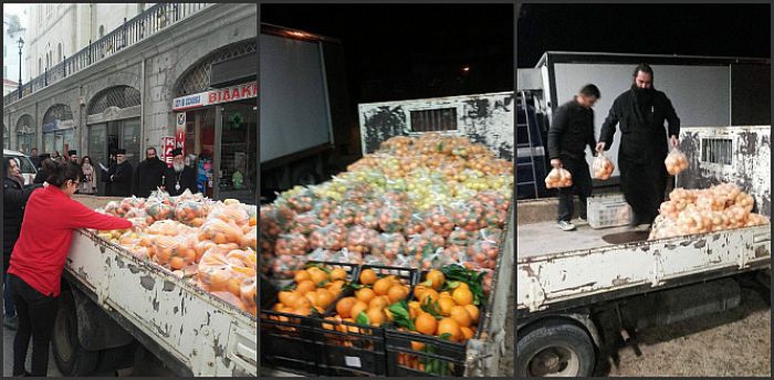Πολλές οικογένειες πήραν τρόφιμα για τις γιορτινές μέρες σε Τρίπολη και Λεωνίδιο (εικόνες)