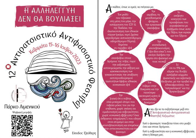12&omicron; &Alpha;&nu;&tau;&iota;&rho;&alpha;&tau;&sigma;&iota;&sigma;&tau;&iota;&kappa;ό &Alpha;&nu;&tau;&iota;&phi;&alpha;&sigma;&iota;&sigma;&tau;&iota;&kappa;ό &Phi;&epsilon;&sigma;&tau;&iota;&beta;ά&lambda; &Kappa;&alpha;&lambda;&alpha;&mu;ά&tau;&alpha;&sigmaf; - &Pi;&alpha;&rho;&omicron;ύ&sigma;&alpha; &eta; &Mu;ά&gamma;&delta;&alpha; &Phi;ύ&sigma;&sigma;&alpha;