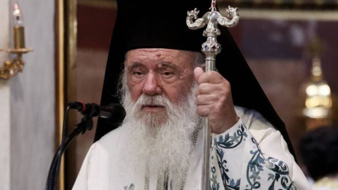 &Iota;&epsilon;&rho;ώ&nu;&upsilon;&mu;&omicron;&sigmaf; &gamma;&iota;&alpha; &tau;&eta;&nu; &laquo;&Kappa;&iota;&beta;&omega;&tau;ό &tau;&omicron;&upsilon; &Kappa;ό&sigma;&mu;&omicron;&upsilon;&raquo;: "&Epsilon;&pi;έ&beta;&alpha;&lambda;&alpha; &tau;&eta;&nu; &alpha;&pi;&alpha;&gamma;ό&rho;&epsilon;&upsilon;&sigma;&eta; &iota;&epsilon;&rho;&omicron;&pi;&rho;&alpha;&xi;&iota;ώ&nu; &sigma;&tau;&omicron;&nu; &pi;. &Alpha;&nu;&tau;ώ&nu;&iota;&omicron;"