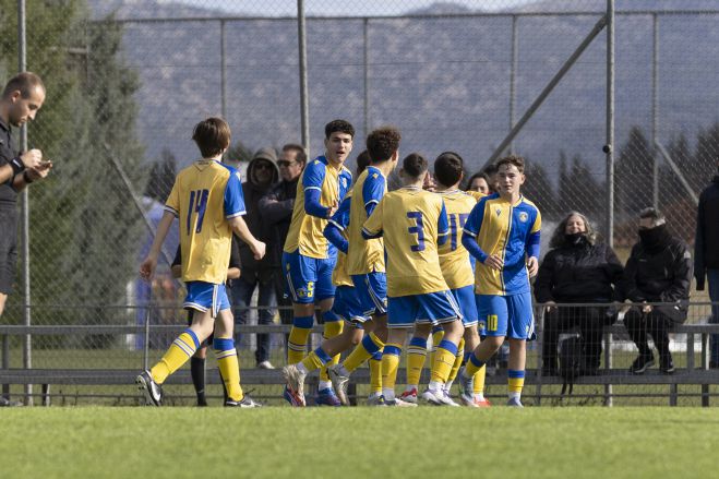 Η Κ15 του Αστέρα "καθάρισε" εύκολα το ματς με τον Λεβαδειακό - Γκολ από Νάτσιο, Κούνιο και Τσουμπρή