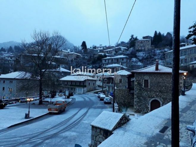 Κακοκαιρία | &quot;Βουτιά&quot; θα κάνει η θερμοκρασία - Χριστούγεννα με χιόνι σε πολλές περιοχές της Αρκαδίας!