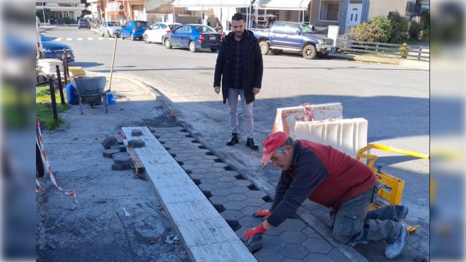 Δήμος Τρίπολης | Ολοκληρώθηκε η κατασκευή νέου τμήματος πεζοδρομίου στην οδό Πελάγους (εικόνες)