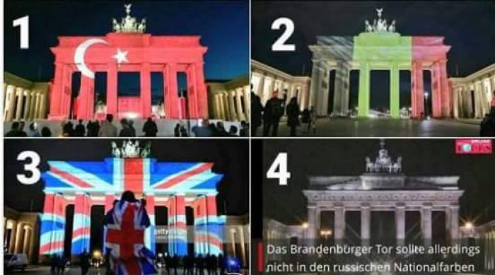 Δεν θα &quot;φορέσει&quot; τα χρώματα της Ρωσίας για το πένθος η Πύλη του Βρανδεμβούργου