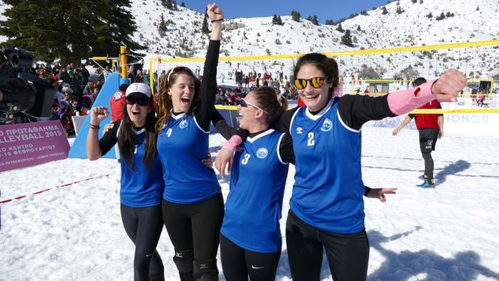 Snow volley στο Μαίναλο | Πρωταθλήτριες Ελλάδας οι Μεθενίτη/Τριανταφυλλίδη/Πάικου/Μαρώση