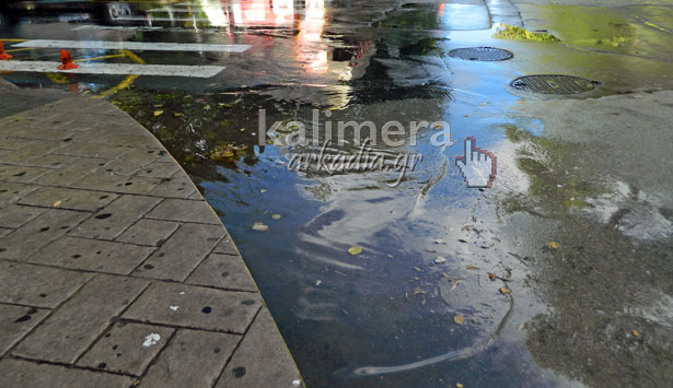 Βουλώνουν τα φρεάτια στην Τρίπολη από τα πεσμένα φύλλα των δένδρων! (vd)