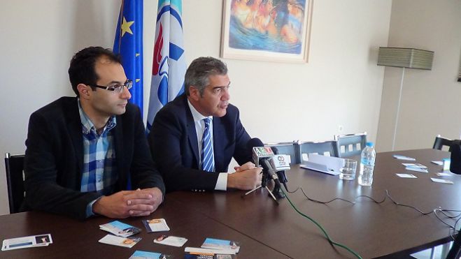 Ο υποψήφιος ευρωβουλευτής της ΝΔ Κωστής Μουσουρούλης στην Τρίπολη (vd)