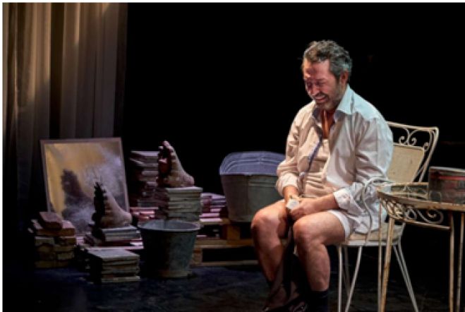 &Theta;&epsilon;&alpha;&tau;&rho;&iota;&kappa;ή &Pi;&alpha;&rho;ά&sigma;&tau;&alpha;&sigma;&eta; &laquo;&Alpha;&upsilon;&tau;ό&sigmaf; &kappa;&alpha;&iota; &tau;&omicron; &Pi;&alpha;&nu;&tau;&epsilon;&lambda;ό&nu;&iota; &tau;&omicron;&upsilon;&raquo; &sigma;&tau;&eta;&nu; &Mu;&epsilon;&gamma;&alpha;&lambda;ό&pi;&omicron;&lambda;&eta;