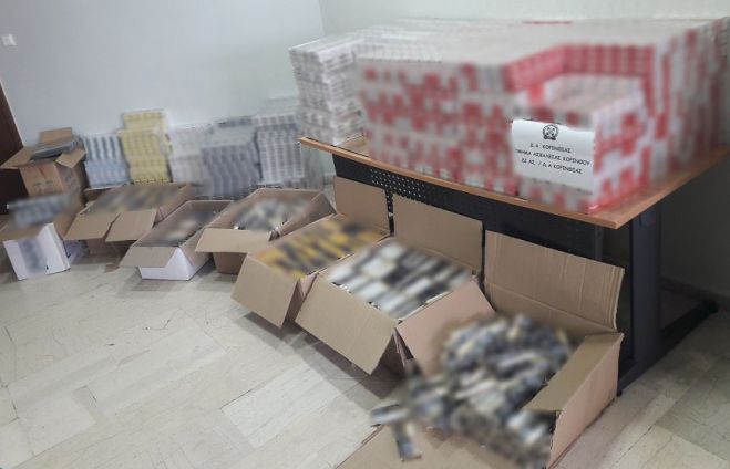 Χιλιάδες πακέτα λαθραία τσιγάρα εντοπίστηκαν στην Κορινθία