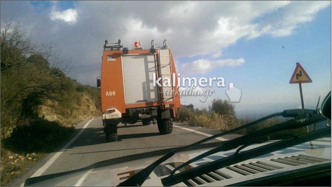 Περιπέτεια για δύο άτομα κοντά σε μονοπάτι της Γορτυνίας …
