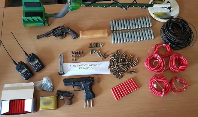Μεσσηνία | Συλλήψεις για όπλα και εκρηκτικά