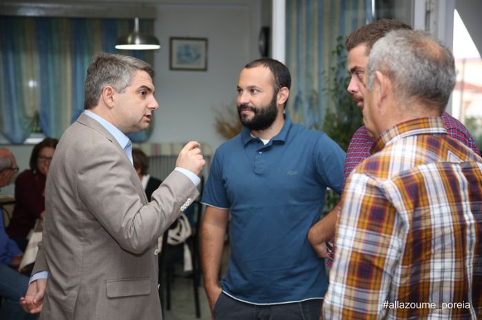 Το Αίγιο επισκέφθηκε ο υποψήφιος αρχηγός της Κεντροαριστεράς, Οδυσσέας Κωνσταντινόπουλος (εικόνες)