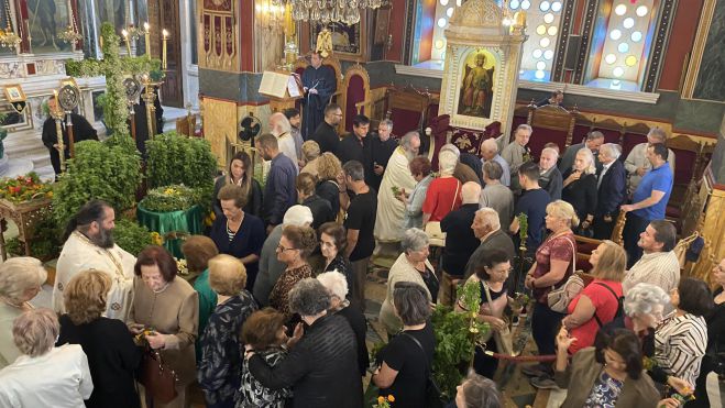 &Eta; &epsilon;&omicron;&rho;&tau;ή &tau;&eta;&sigmaf; &Upsilon;&psi;ώ&sigma;&epsilon;&omega;&sigmaf; &tau;&omicron;&upsilon; &Tau;&iota;&mu;ί&omicron;&upsilon; &Sigma;&tau;&alpha;&upsilon;&rho;&omicron;ύ &sigma;&tau;&eta;&nu; &Tau;&rho;ί&pi;&omicron;&lambda;&eta; (&epsilon;&iota;&kappa;ό&nu;&epsilon;&sigmaf;)