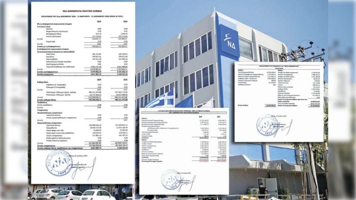 ΝΔ | &quot;Άριστοι με χρέη που αγγίζουν τα 541.866.905 €!&quot;