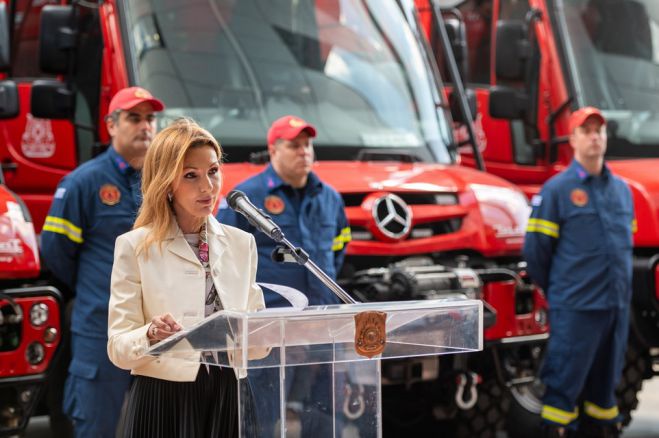 Ένωση Ελλήνων Εφοπλιστών | Ειδικά πυροσβεστικά οχήματα (4Χ4) για την ενίσχυση της πυροσβεστικής και στην Αρκαδία!