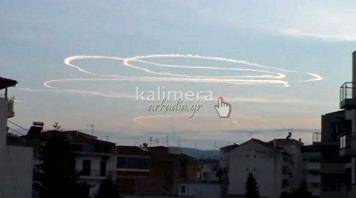 Βίντεο στο διαδίκτυο δείχνει κυκλικούς αεροψεκασμούς πάνω από την Τρίπολη!