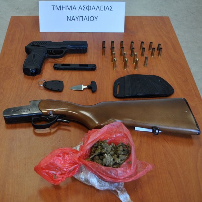 Αστυνομία - Σύλληψη για ναρκωτικά και όπλα στην Αργολίδα