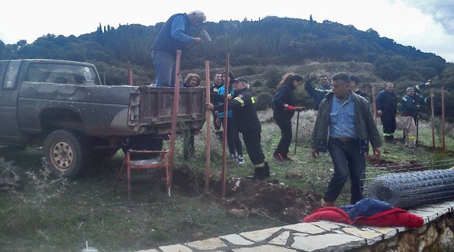 Ένα μεγάλο «ευχαριστώ» από την Άννα Βούτα για τη δενδροφύτευση στα Τρόπαια (εικόνες)