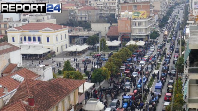 Βούλιαξε η Σπάρτη… 500 τρακτέρ και χιλιάδες πολίτες στους δρόμους (vd)