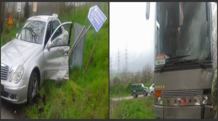 Τροχαίο ατύχημα έξω από τη Μεγαλόπολη (εικόνες)