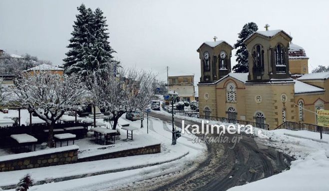 Χιονισμένο και το όμορφο Λεβίδι...