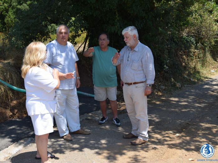 Στα έργα της Βλαχοκερασιάς ο Δήμαρχος Παυλής (εικόνες)