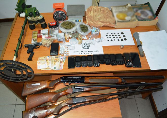 Εγκληματική οργάνωση διακινούσε ναρκωτικά (και) στην Αρκαδία – Πάνω από δέκα συλλήψεις – Το όφελος ξεπερνά τις 150.000 €