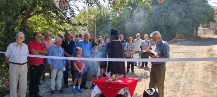 Εγκαίνια δρόμου στο χωριό Πάπαρη Μαντινείας (εικόνες)