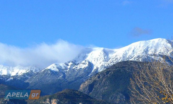 «Ντύθηκε» στα λευκά ο Ταΰγετος! (εικόνες)