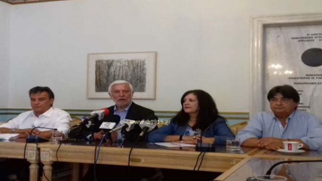 Οι σημερινές ανακοινώσεις Τατούλη: &quot;Πολιτικό φόρουμ η «Νέα Πελοπόννησος»&quot;