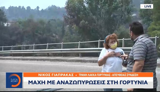 Η μεσημεριανή αναζωπύρωση στην Τρανή Λάκκα Γορτυνίας - Δείτε εικόνες (vd)