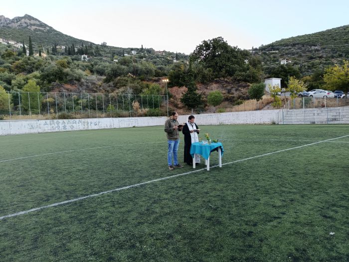 Αγιασμός στο γήπεδο Τυρού για τον Απόλλωνα (εικόνες)
