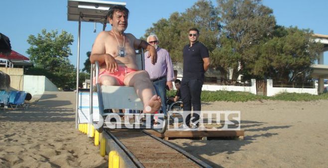 Ράμπα πρόσβασης για ΑΜΕΑ στην παραλία της Κουρούτας!
