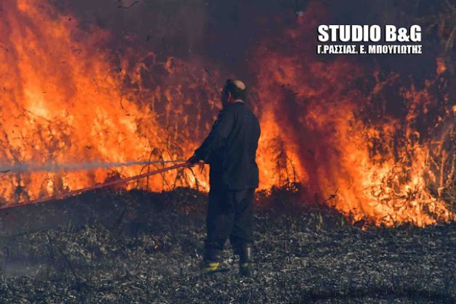 Πυρκαγιά στους Μύλους Αργολίδας