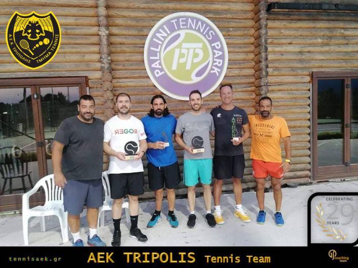 Τρεις πρωτιές για τον Ζωγραφάκη του ομίλου τένις της ΑΕΚ Τρίπολης στην Παλλήνη