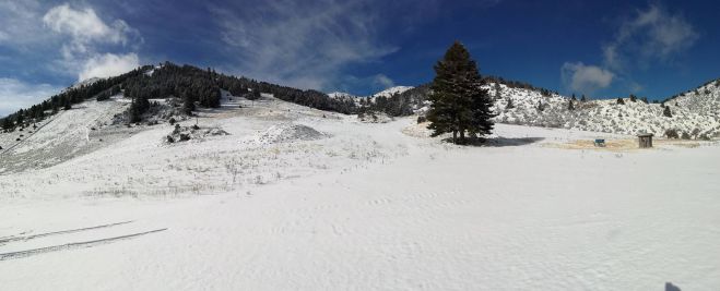 Χιόνι 10 cm στο Χιονοδρομικό Κέντρο Μαινάλου