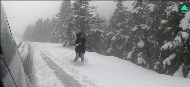 Το χιονισμένο Μαίναλο ... μέσα από ένα εκπληκτικό βίντεο 30 δευτερολέπτων! (vd)
