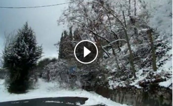 Τα χιονισμένα Λαγκάδια ... μέσα από βίντεο! (vd)