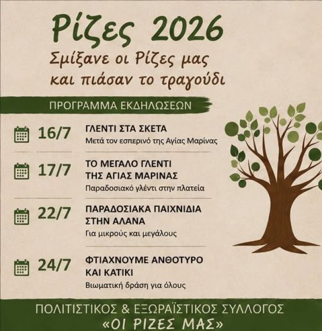&Kappa;&alpha;&lambda;&omicron;&kappa;&alpha;ί&rho;&iota; &sigma;&tau;&iota;&sigmaf; &Rho;ί&zeta;&epsilon;&sigmaf; &Tau;&epsilon;&gamma;έ&alpha;&sigmaf;