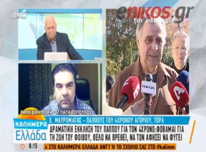 Ό&gamma;&delta;&omicron;&eta; &mu;έ&rho;&alpha; &alpha;&gamma;&omega;&nu;ί&alpha;&sigmaf; &gamma;&iota;&alpha; &tau;&omicron;&nu; &pi;&alpha;&pi;&pi;&omicron;ύ &tau;&omicron;&upsilon; 4&chi;&rho;&omicron;&nu;&omicron;&upsilon; &Phi;&omicron;ί&beta;&omicron;&upsilon; (vd)