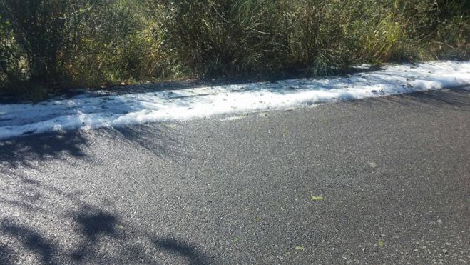 Χαλάζι έπεσε την Παρασκευή στο δρόμο &quot;Μεγαλόπολη - Καρύταινα&quot;! (εικόνες)