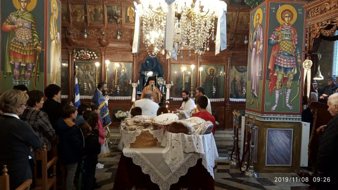 Γιορτάζουν τα Λαγκάδια | Η Δοξολογία των Ταξιαρχών μέσα από εικόνες