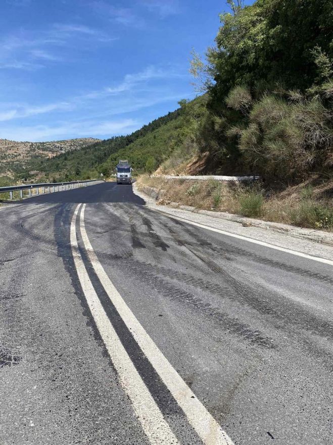 Ν. Μπαρούτσας: Ολοκληρώθηκαν οι εργασίες αποκατάστασης του οδοστρώματος μεταξύ Στεμνίτσας και Δημητσανας"