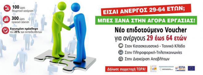 Είσαι άνεργος 29-64 ετών;