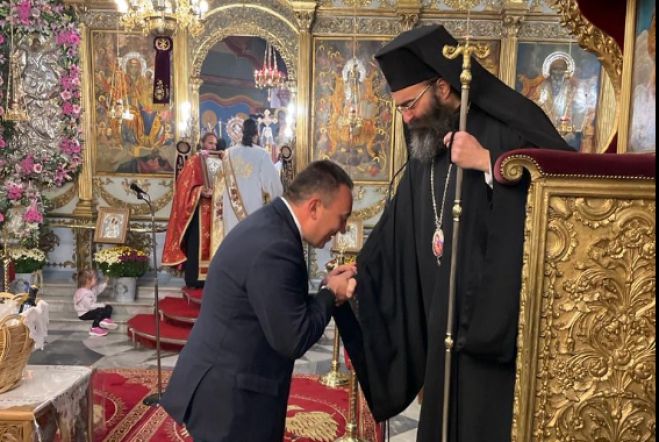 &Tau;&rho;ί&pi;&omicron;&lambda;&eta; | &Sigma;&tau;&omicron;&nu; &Alpha;&rho;&chi;&iota;&epsilon;&rho;&alpha;&tau;&iota;&kappa;ό &Epsilon;&sigma;&pi;&epsilon;&rho;&iota;&nu;ό &tau;&omicron;&upsilon; &Alpha;&gamma;ί&omicron;&upsilon; &Delta;&eta;&mu;&eta;&tau;&rho;ί&omicron;&upsilon; &omicron; &Kappa;ώ&sigma;&tau;&alpha;&sigmaf; &Beta;&lambda;ά&sigma;&eta;&sigmaf;