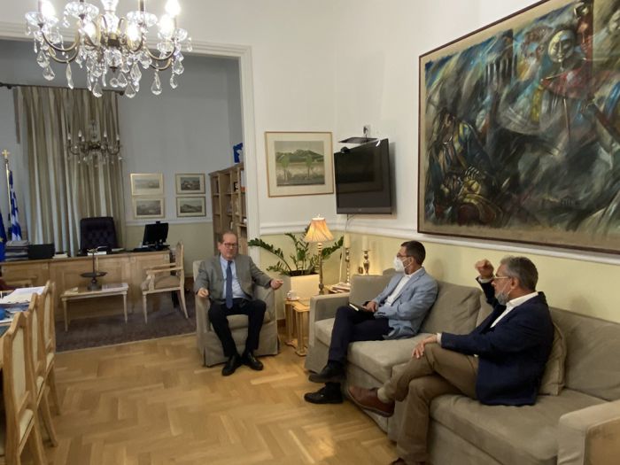 Σημαντικά ζητήματα της Περιφέρειας έθεσε ο Νίκας στη συνάντησή του στην Τρίπολη με στελέχη της Ευρωπαϊκής Επιτροπής