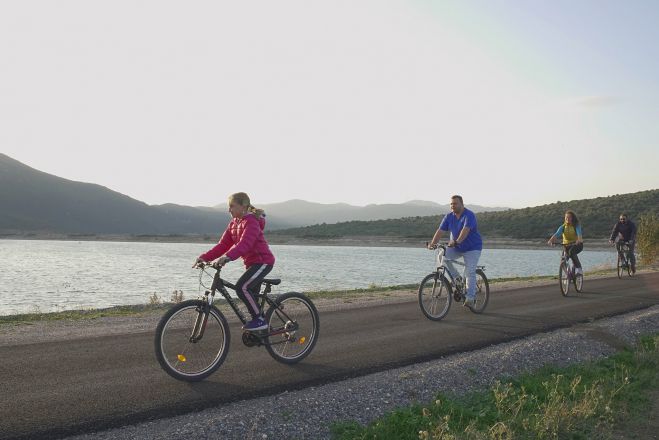 Η ποδηλατάδα του ΕΟΣ Τρίπολης στη λίμνη Τάκα (εικόνες)