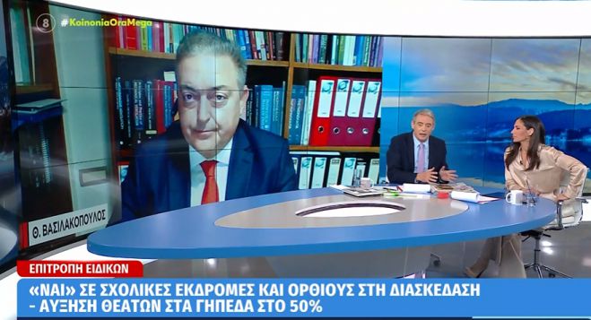 Βασιλακόπουλος στο MEGA: «Τον Ιούνιο πάμε σε παγκόσμια αποκλιμάκωση της πανδημίας»! (vd)